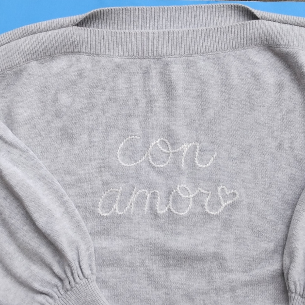 Loft 100% Cotton Boat Neck Sweater (S)